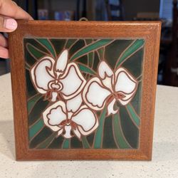 Kala Koa Tiles of Hawaii – Handpainted Orchid Wall Art – Made in Hawaii