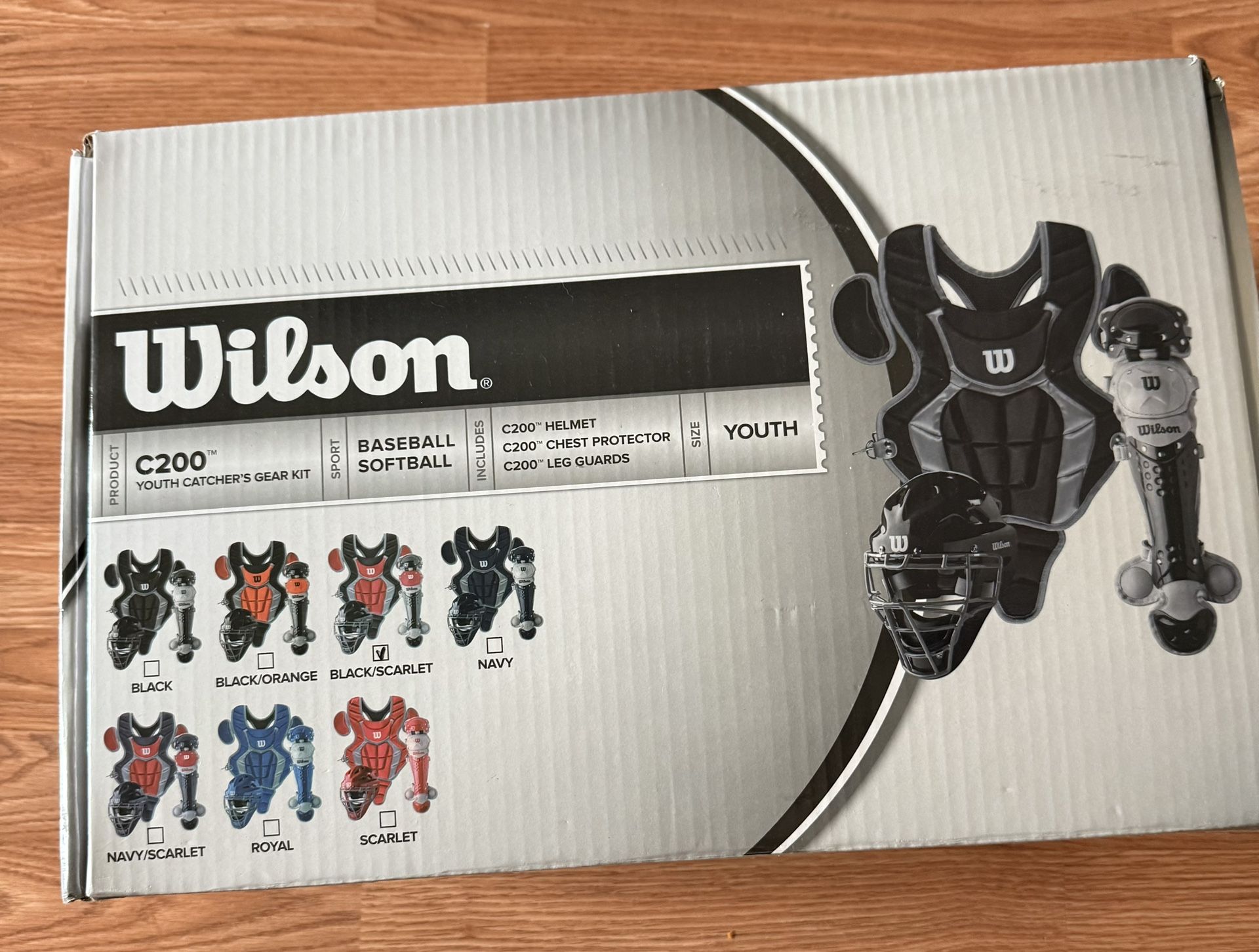 WILSON C200 Youth Catcher's Gear Kit