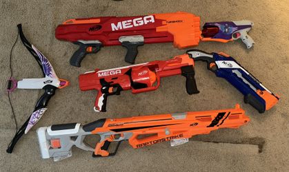 Used Big Lot Of Nerf Guns