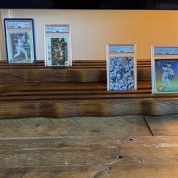 Custom Wood PSA Card Display Rack – Holds 36 Slabs