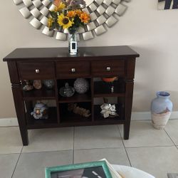 Console Buffet Table All Wood 