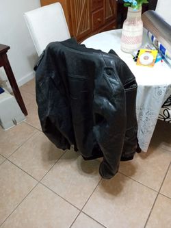 Vintage 4 X Louie Black Leather Jacket