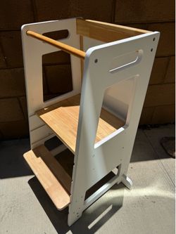 Toddler kitchen helper stool