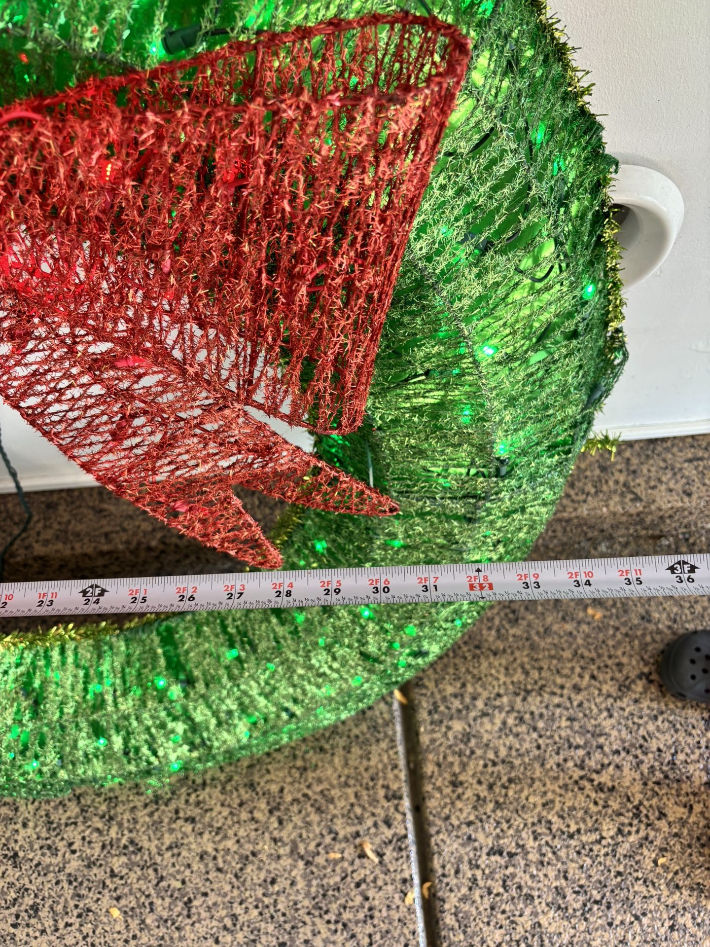 3 Ft Wide Christmas Led Light Up Wreath