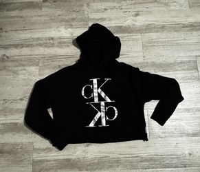 Calvin Klein Jeans Women's XS Black Pullover Hoodie CK Logo