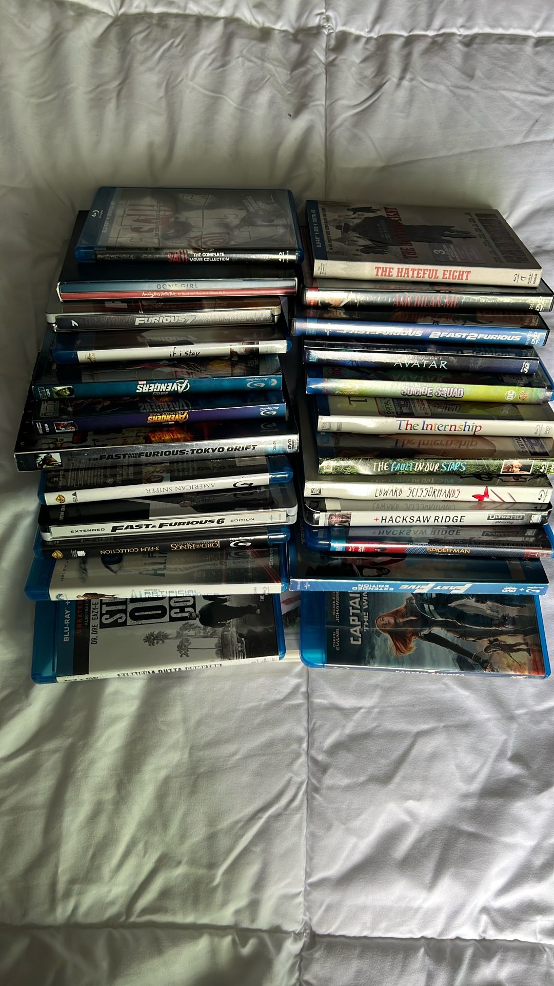 Películas Originales En DVD . Unas En 3D , Otras Blue-Ray . En Total Son 24