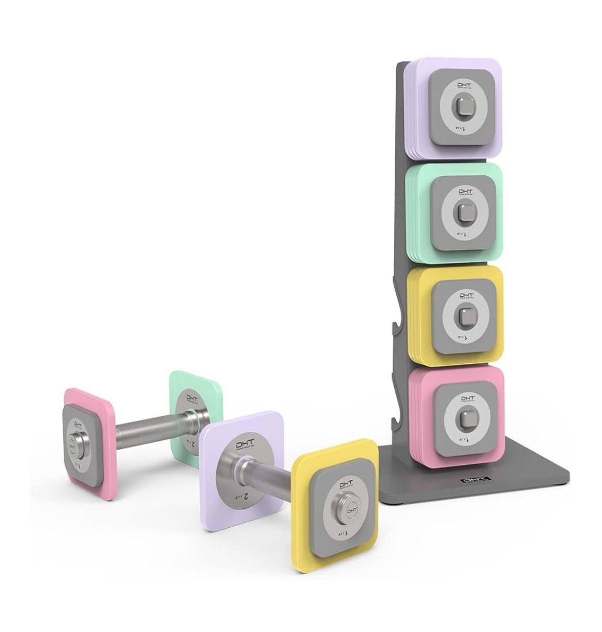 Adjustable Dumbbells Set w/ Rack
