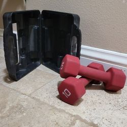 10 lbs. Red Neoprene Dumbbells 