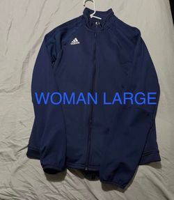 Adidas Women's Large Track Jacket Navy