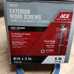 Exterior wood screws #10 x 3"