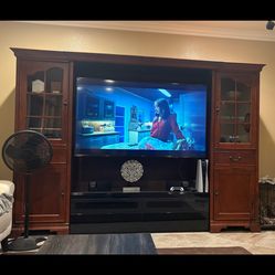 TV wall unit wood