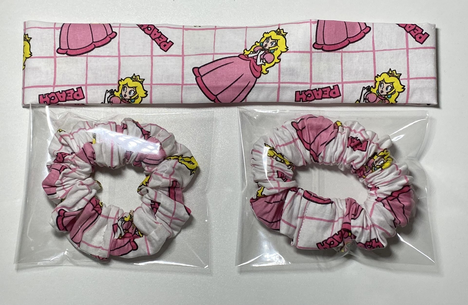 Peach Headband and Scrunchie set 