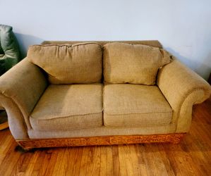 Brown Love Seat