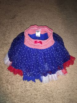 Red, white, and blue tutu size small 4T/4