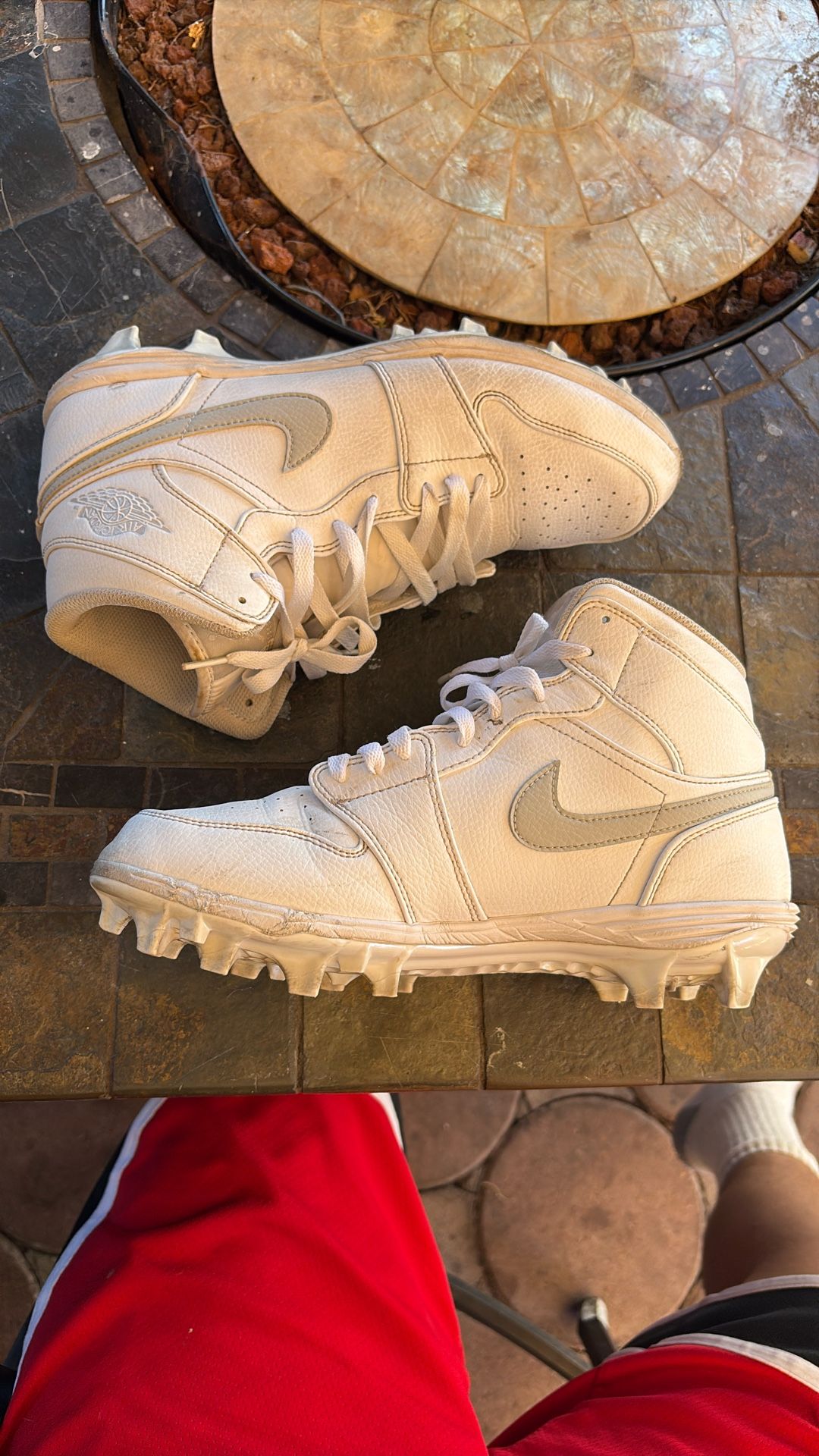 JORDAN 1 Football Cleat GREY FOG