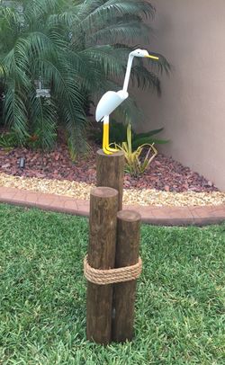 Outdoor pool patio wood art yard decoration