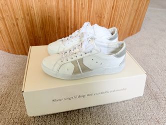 Koio white sneakers all leather