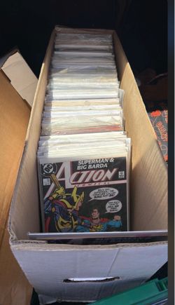 Box of 180 Assorted Comics (mostly Superman)