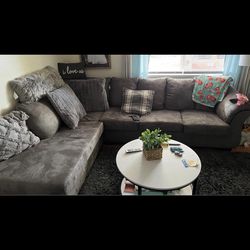 Couch grey sectional 