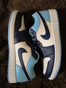 Air Jordan 1 Low “Sail Blue Chill”, Men’s 9.5, New