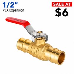 PEX Expansion Ball Valve 1/2"