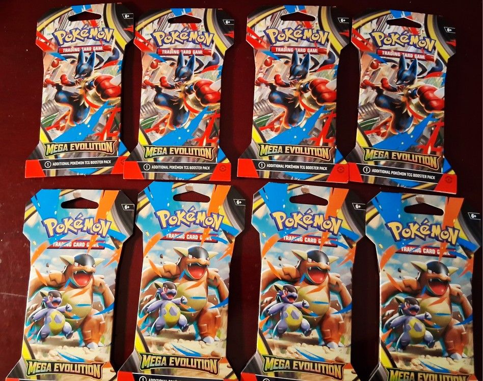 **POKEMON BOOSTER PACKS X 8**NEW/UNOPEN**
