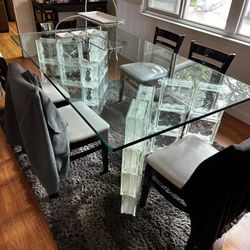 Moving sale - glass Dinning table