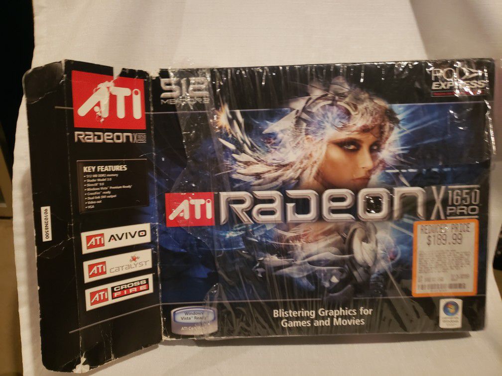 ATI Radeon X1650 Pro Graphics Card With Box