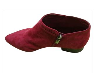 VINCE CAMUTO SUEADE BURGUNDY LEATHER ANKLE BOOTS SIZE  12M/ 42