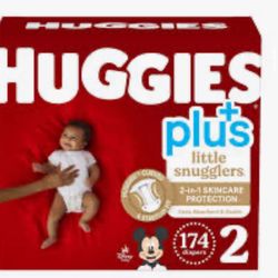 Selling size 2 Huggies Diaper 174 Count