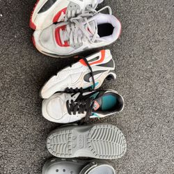 Boys 2 Nike Air Max and Crocs - READ First