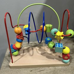WOODEN BUSY BEADS ROLLER COASTER