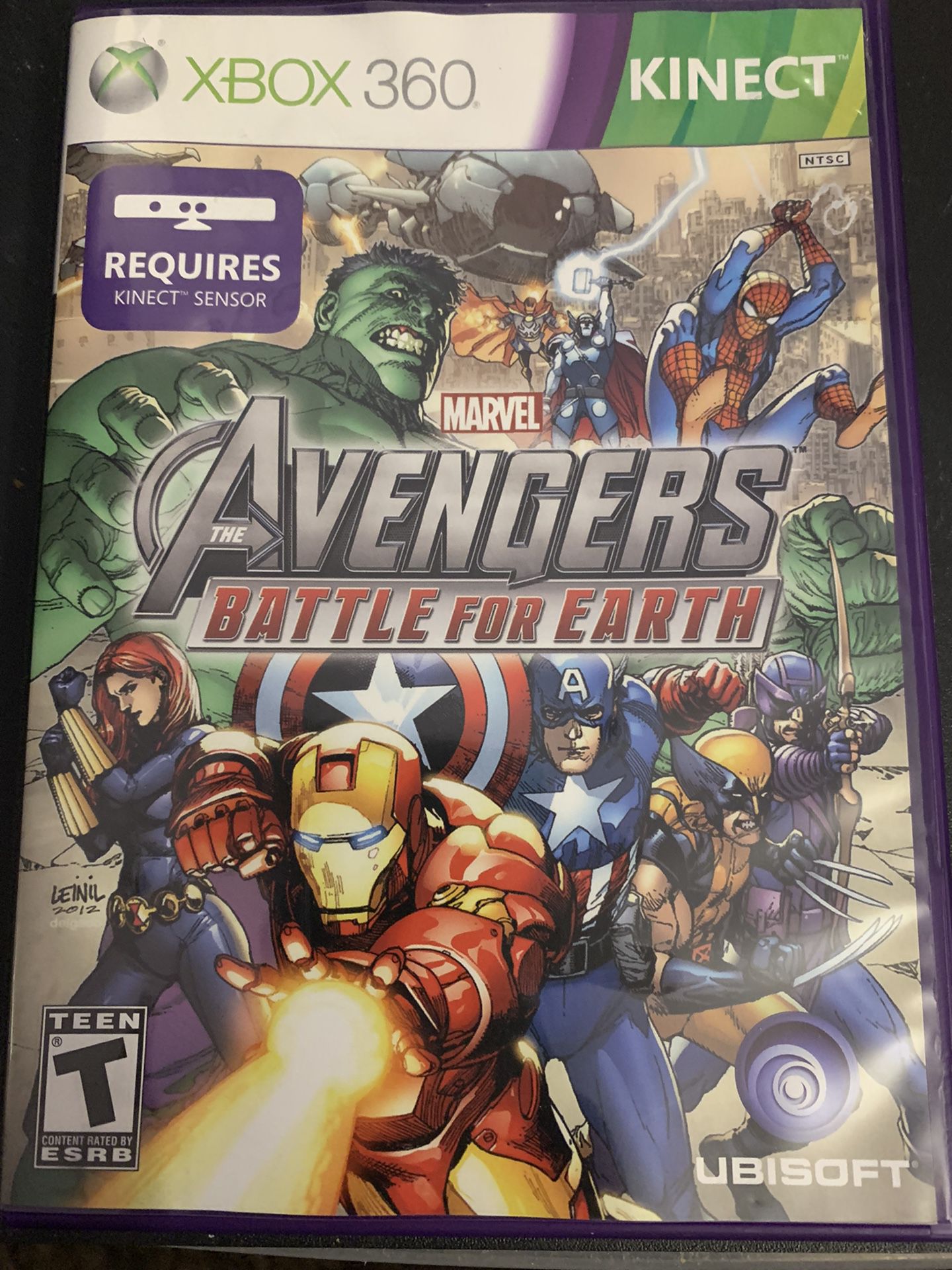 Marvel The AVENGERS BATTLE For EARTH (X-Box 360, KINECT!)