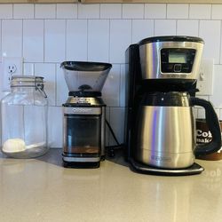 Coffee Pot, Grinder, French Press, And Air Tight Bean Storage!