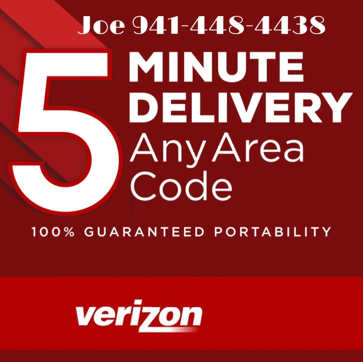 VERIZON AND T-MOBILE Wireless Port Numbers - Random AREA Area Code for porting