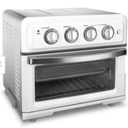 1800-Watt 6-Slice White Toaster Oven and Air Fryer