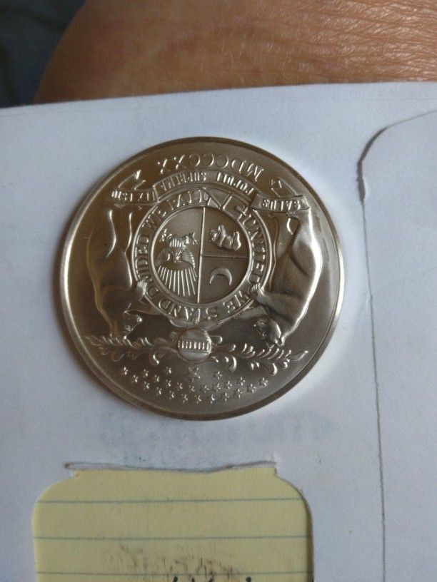 33 gram Sterling Silver Commertive Medallion