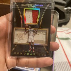 Panini Memoribilia Deandre Jordan #/25, Patch Card