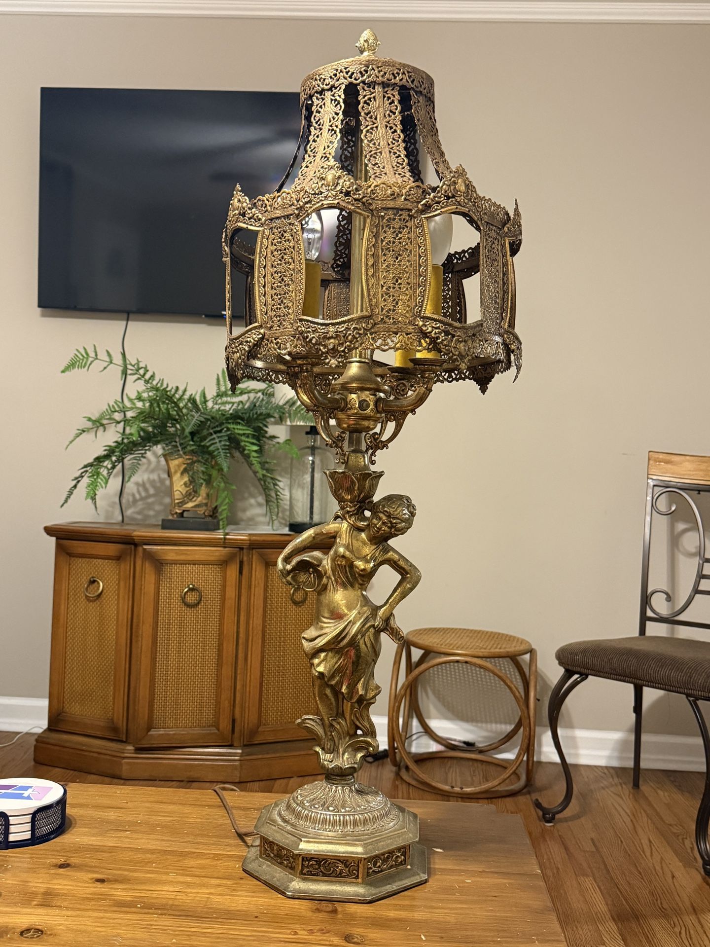 1967 L&L Antique Brass Lamp