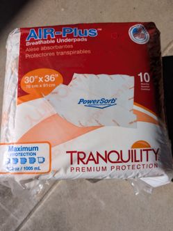 NEW Adult Briefs Medium & Disposable Underpads
