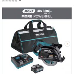 Makita 40V max XGT Brushless Cordless 7-1/4 in. Metal Cutting Saw Kit, with Electric Brake and Chip Collector 4.0Ah