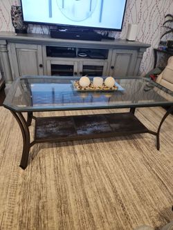 Allie Metal Coffee Table and End Tables