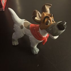 Vintage 1988 Walt Disney Japan Oliver and Company Dodger Dog Porcelain Figurine