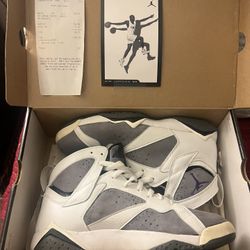 2006 Flint VII 7 White Purple OG Jordan Nike Size 10.5 Reciept