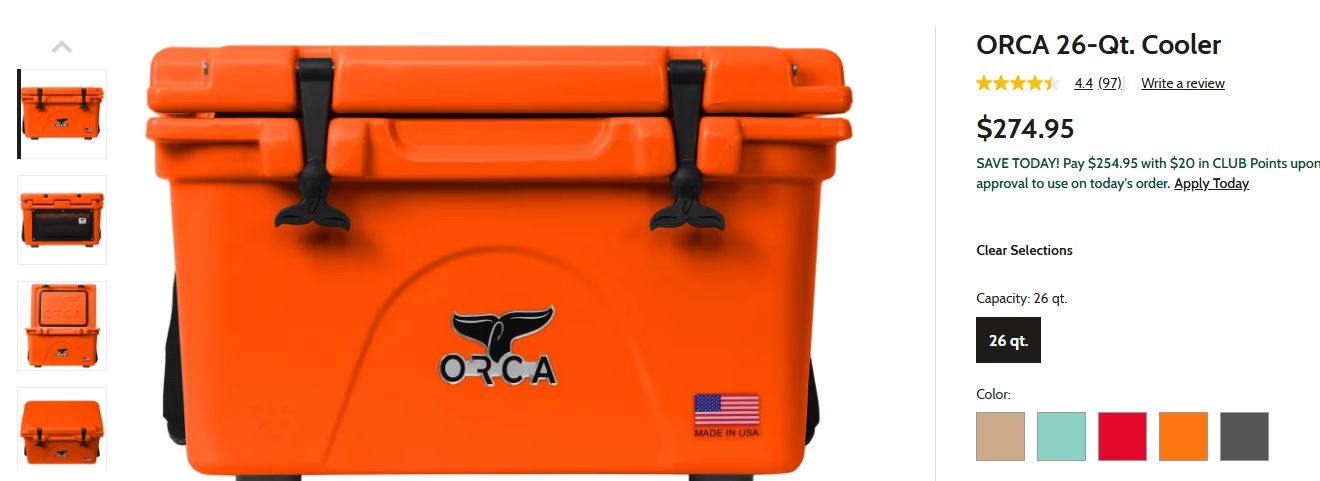 ORCA 26-qt Cooler / Orange