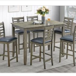 Countertop Dining Table With 6 Chairs