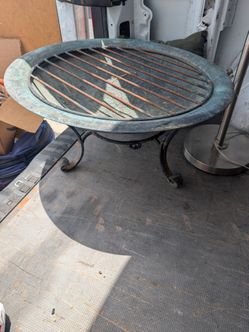 Copper fire bowl pit bond fire easy move and fit 90805