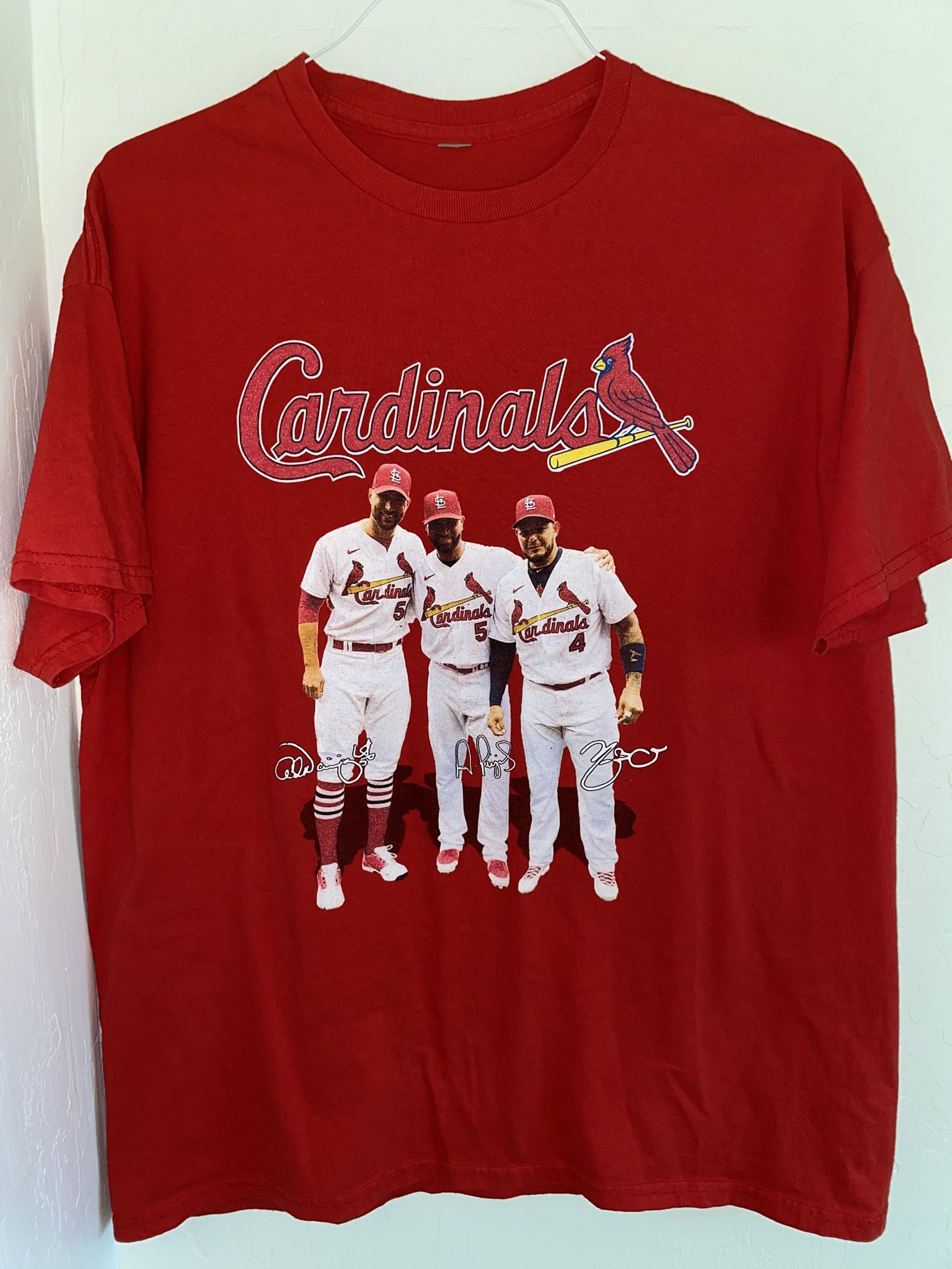 The Farewell Tour 2022 StL Cardinals Pujols, Molina & Wainwright T-Shirt Large