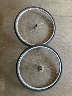 26" Commuter MTB Wheelset - Shimano Hubs - 8-Speed Cassette