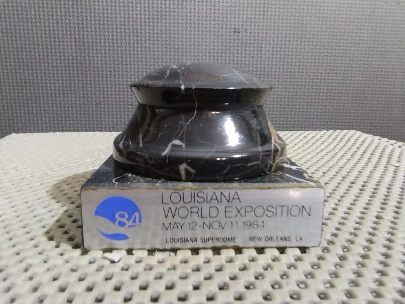 1984 Louisiana World Exposition Marble Paperweight